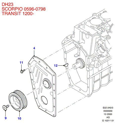 FORD 6 165 499 - Timing gear covers: 1 pcs. www.parts5.com