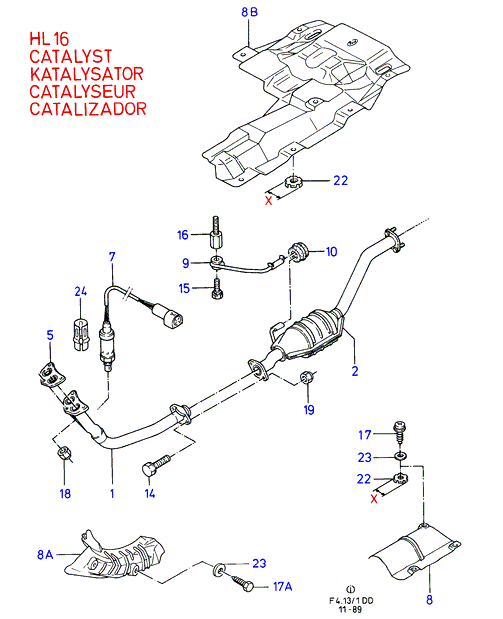 FORD 1 096 822 - Exhaust system with catalyst: 1 pcs. www.parts5.com