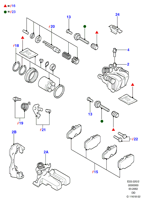 AC 5022666 - Rear brake discs and calipers: 2 pcs. www.parts5.com