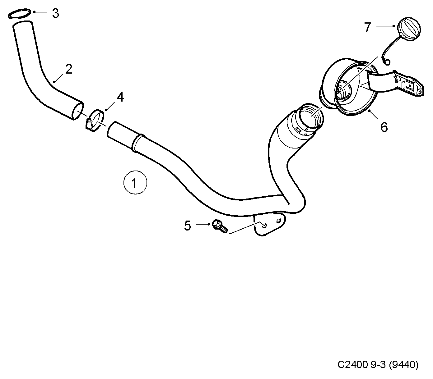 Opel 90501145 - Filler pipe, (2003-2012) , d223l, z19dt, z19dth, z19dtr, a19dtr: 1 pcs. www.parts5.com