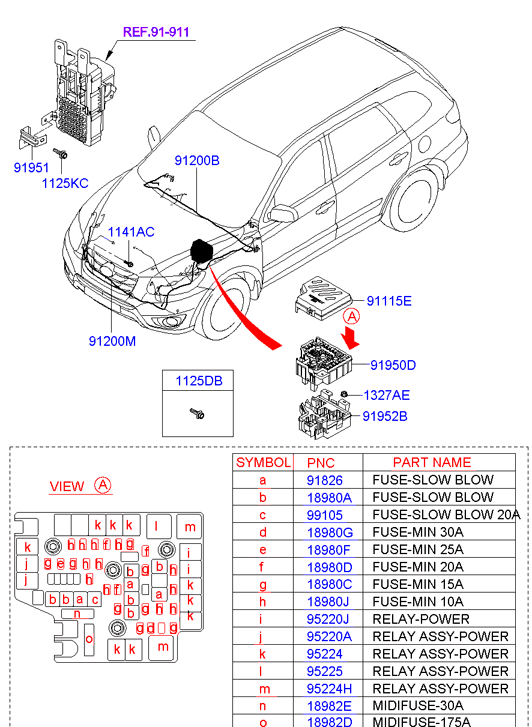 Hyundai 95230-2P030 - Engine wiring: 2 pcs. www.parts5.com