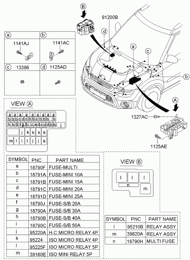 Hyundai 95225-2D000 - Control wiring: 3 pcs. www.parts5.com