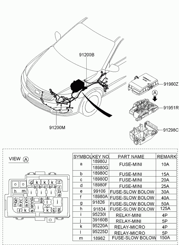 Hyundai 39160-25000 - Engine wiring: 1 pcs. www.parts5.com