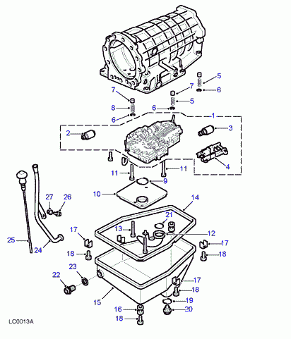 Land Rover RTC 4268 - Уплътнение, маслена вана (картер) - автом. скоростна кутия www.parts5.com