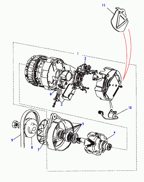 Rover ETC 7469 - Alternator, 2.5l 200 tdi: 1 pcs. www.parts5.com