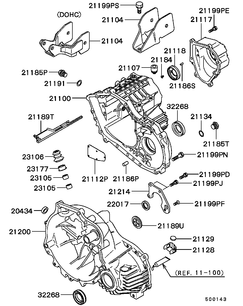 Mitsubishi MD050608 - Manual transmission - m/t case: 01 pcs. www.parts5.com