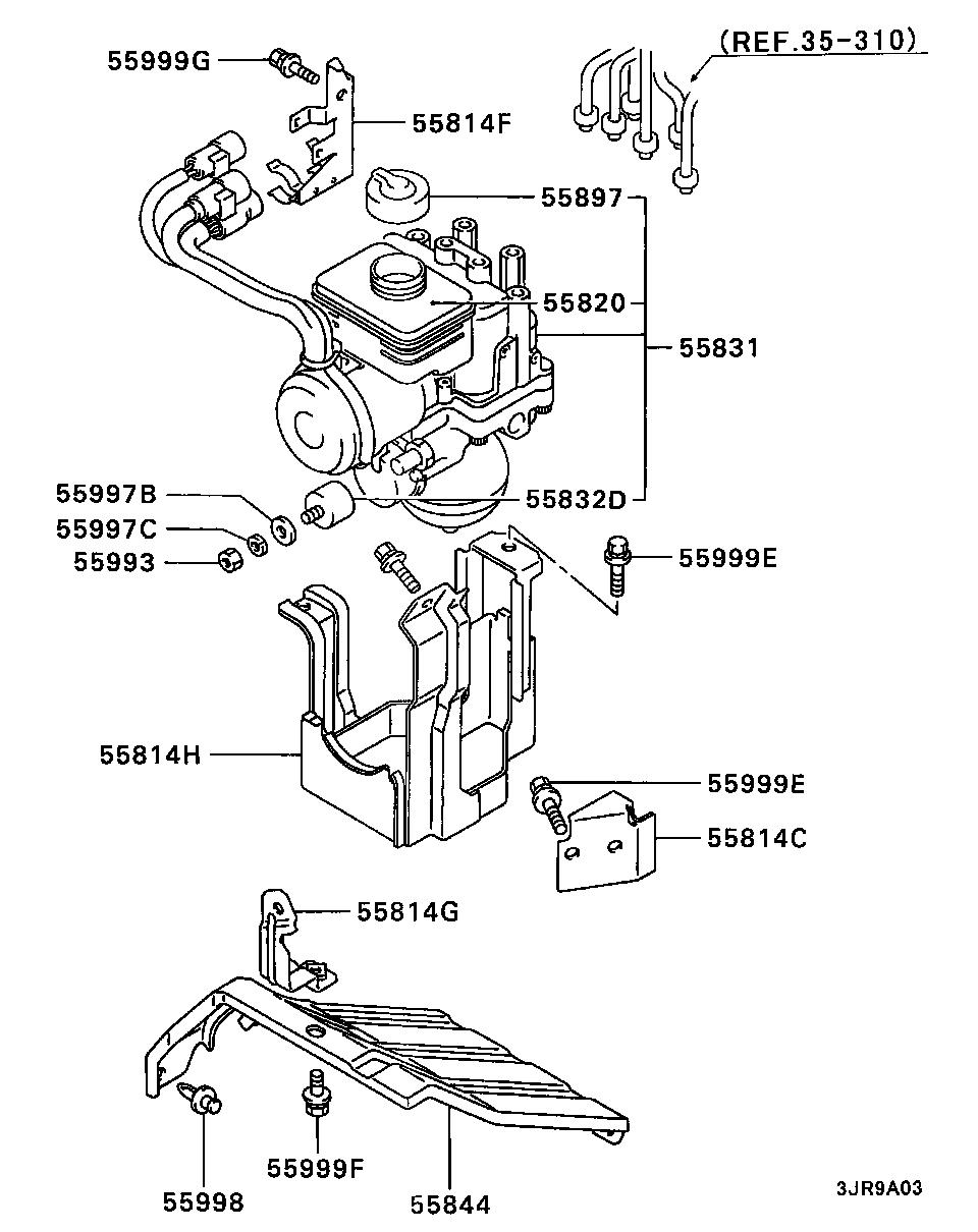 Mitsubishi MF430121 - Brake - modulator: 03 pcs. www.parts5.com
