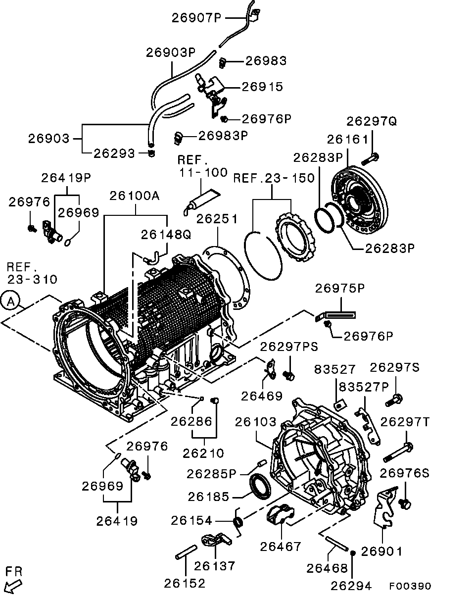 Mitsubishi MR518300 - Automatic transmission - a/t case: 01 pcs. www.parts5.com