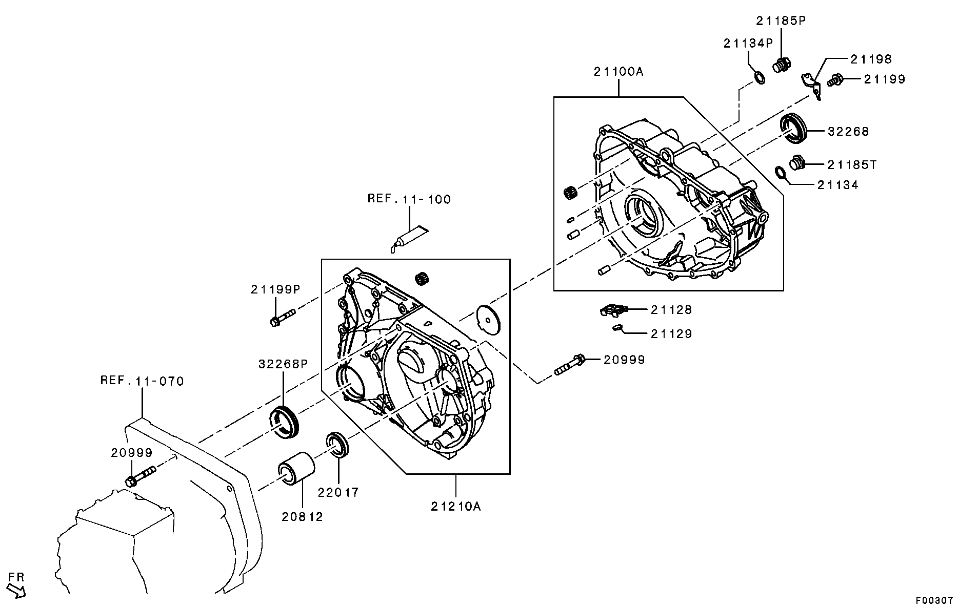 Mitsubishi MR983368 - Manual transmission - m/t case: 01 pcs. www.parts5.com