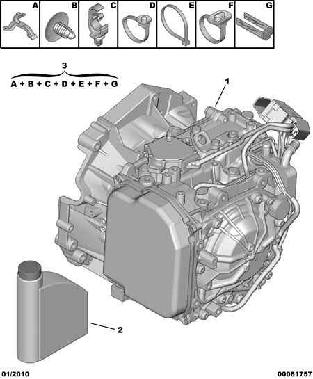 CITROËN 9730.AE - Automatic gearbox: 01 pcs. www.parts5.com