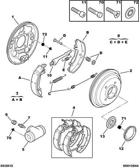 PEUGEOT (DF-PSA) 4241.L4 - Rear brake drum caliper cyl shoe: 01 pcs. www.parts5.com