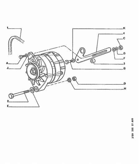 Opel 4 00 325 - Alternator belt and fixings: 01 pcs. www.parts5.com