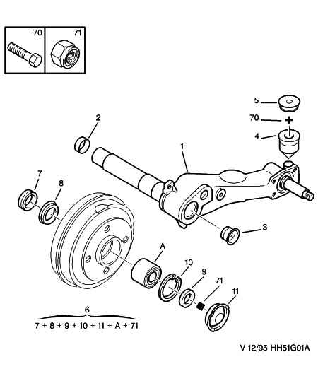 Bedford 3740 19 - Rear arms stops hubs bearings: 02 pcs. www.parts5.com