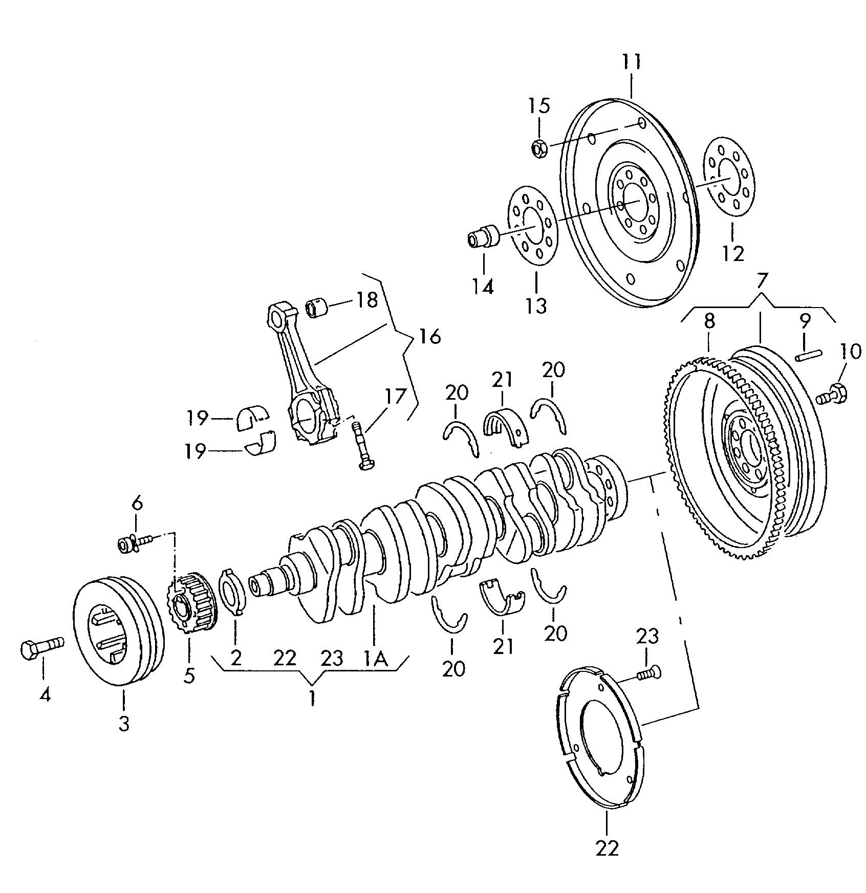 VW 074 105 193 - Crankshaft conrod bearings: X pcs. www.parts5.com