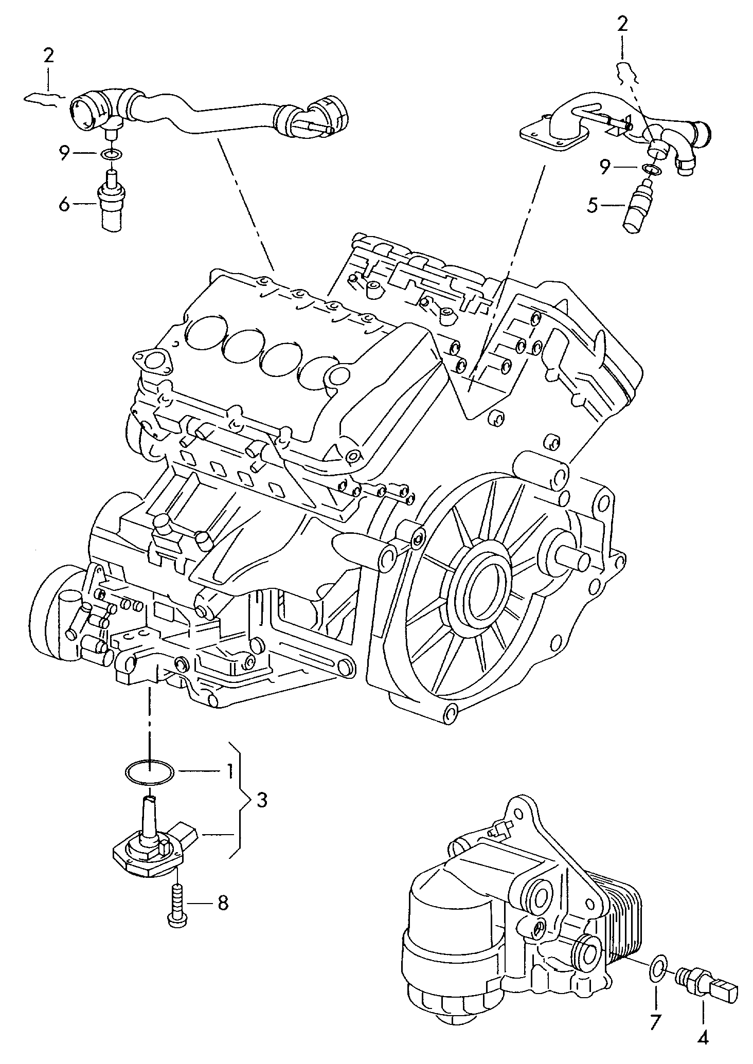 VW 06A 919 501 A - Switches and senders on engine: 1 pcs. www.parts5.com